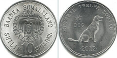 10 shillings (Horóscopo Chino-Perro) from Somaliland