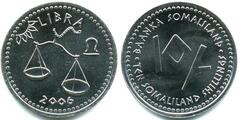 10 shillings (Horoscope-Libra) from Somaliland