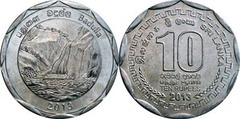 10 rupees (Distrito de Badulla) from Sri Lanka