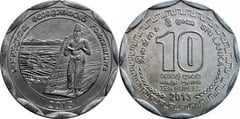 10 rupees (Distrito de Polonnaruwa) from Sri Lanka
