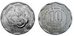 10 rupees (Distrito de Kalutara) from Sri Lanka