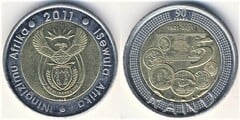 5 rand (90th Anniversary of the Bank of South Africa) from South Africa