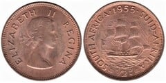 ½ penique (Elizabeth II) from South Africa