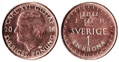 1 krona from Sweden