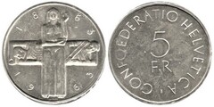 5 francs (Centenary of the Red Cross) from Switzerland