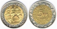 5 francs (Basel Carnival) from Switzerland