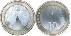 10 francs (Cow fight) from Switzerland