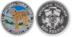 500 francs (Tiger) from Togo