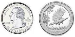 1/4 dollar (America The Beautiful - Kisatchie) from United States