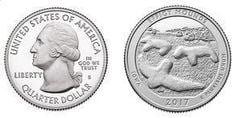 1/4 dollar (America The Beautiful - Efigy Mounds) from United States