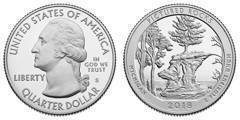 1/4 dollar (America The Beautiful - Pictured Rocks National Lakeshore, Michigan) from United States