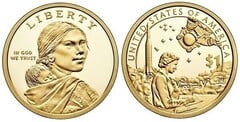 1 dollar (Sacagawea Dollar - Native American Dollar - Space Program) from United States