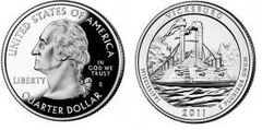 1/4 dollar (America The Beautiful - Vicksburg National Military Park) from United States