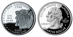 1/4 dollar (50 U.S. States - New Hampshire) from United States