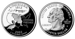 1/4 dollar (50 U.S. States - Louisiana) from United States