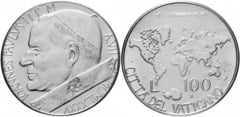 100 liras (John Paul II) from Vatican