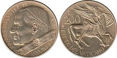 200 liras (John Paul II) from Vatican