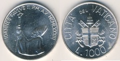 1.000 liras (John Paul II) from Vatican