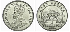 1 shilling from British East Africa