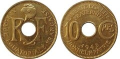 10 centimes from French Equatorial Africa
