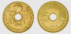 25 centimes from French Equatorial Africa