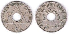 1/2 penny from British West Africa