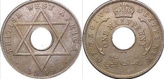 1/2 penny from British West Africa