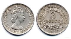 3 pence from British West Africa