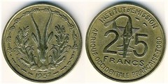 25 francs (Togo) from French West Africa
