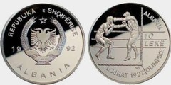 10 leke (XXV Olympic Games of Barcelona 1992-Boxing) from Albania