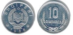 10 qindarka from Albania
