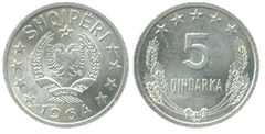 5 qindarka from Albania