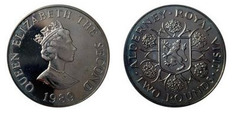 2 pounds  (40 Aniversario de la Coronación de la Reina Elizabeth II) from Alderney