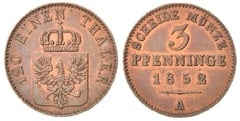3 pfenning (Prussia) from Germany-States