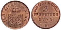 3 pfenninge (Prussia) from Germany-States