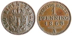 1 pfennig (Prussia) from Germany-States