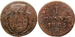 1 pfennig (Saxony) from Germany-States