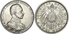 2 mark (25 Aniversario del Reinado de Guillermo II) from Germany-States