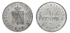 6 pfennig from Germany-States