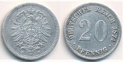 20 pfennig from Germany-Empire