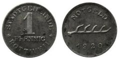 1 pfennig  (Ciudad de Rottweil-Estado federado de Württemberg) from Germany-Notgeld