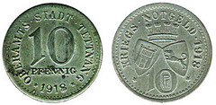 10 pfennig (Ciudad de Tettnang-Estado federado de Württemberg) from Germany-Notgeld