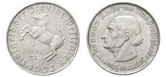 1 trillion mark (Westfalia Freiherr vom Stein-Provincia prusiana de Westfalia) from Germany-Notgeld