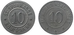 10 pfennig (Ciudad de Königsberg-Estado federado de Sajonia-Coburgo-Gotha) from Germany-Notgeld