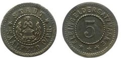5 pfennig (Saalfeld-Prusia Oriental) from Germany-Notgeld