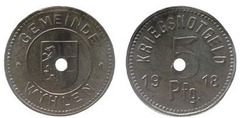 5 pfennig (Wyhlen Baden) from Germany-Notgeld