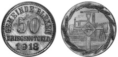 50 pfennig (Blexen) from Germany-Notgeld