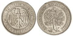 5 reichsmark from Germany-Rep. Weimar