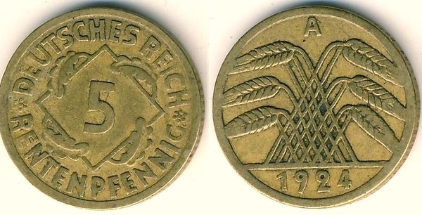 Photo of 5 rentenpfennig