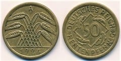 50 rentenpfennig from Germany-Rep. Weimar